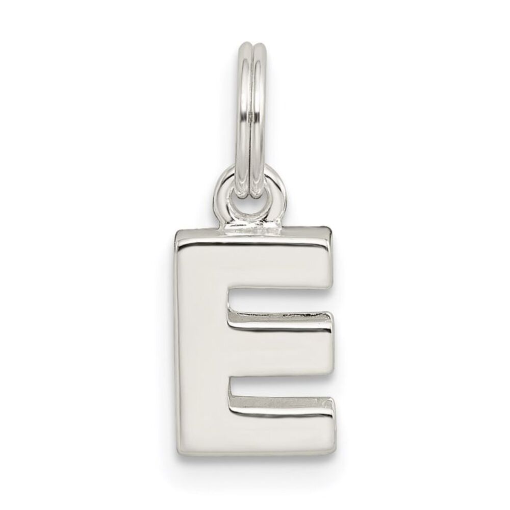 Kazi Luxury Sterling Silver Letter E Initial Charm - image 1